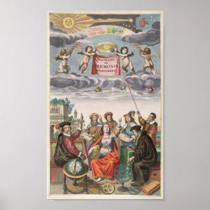 Póster Armonía Macrocosmica de Andreas Cellarius