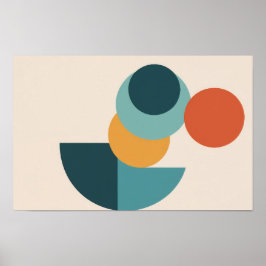 Póster Armonía minimalista - Geometric Circles Wall Art