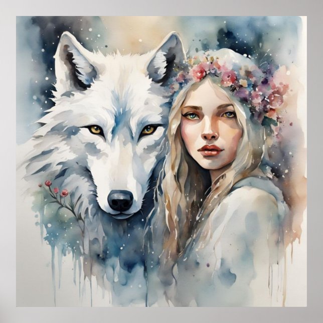 Póster Armonía mítica de la naturaleza" (Frente)