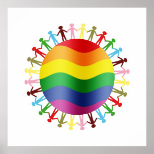 Póster Armonía mundial LGBT