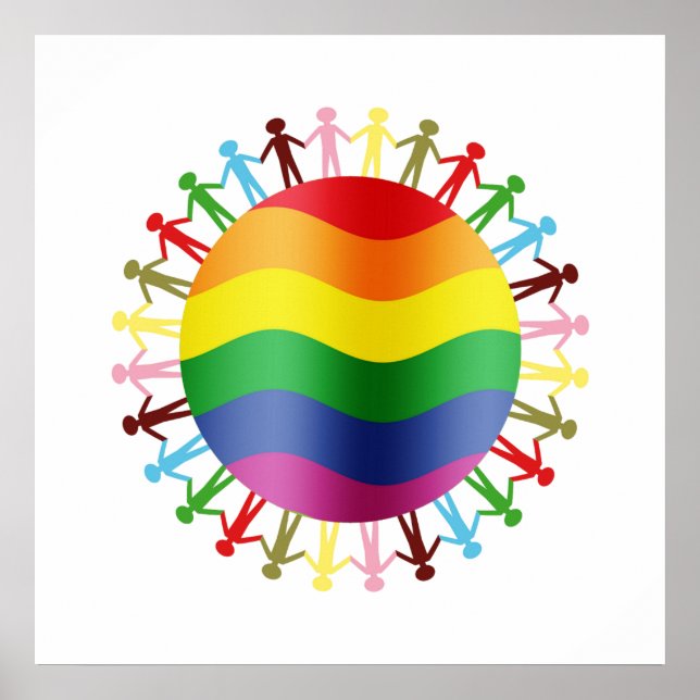 Póster Armonía mundial LGBT (Frente)