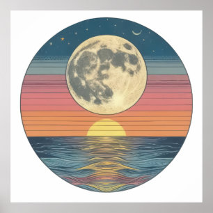 Póster Armonía solar y lunar