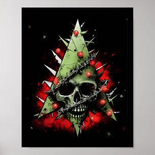 Póster Armonizando contrastes árbol de Navidad se reúne c