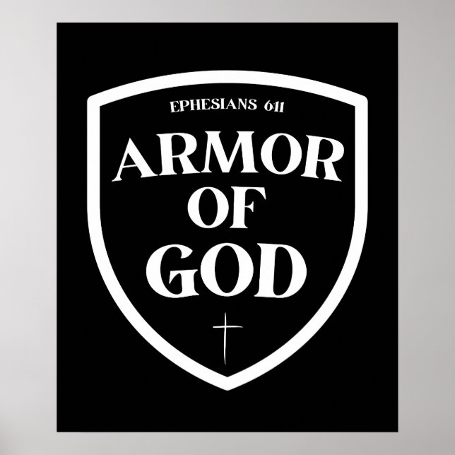 Póster Armor de Dios - Efesios 6:11 (Frente)