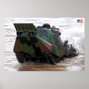 Póster ARMOR DE PLAYA - Vehículo anfibio de asalto