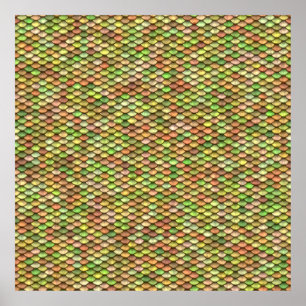 Póster Armor plate upclose - illustration backgroundabstr