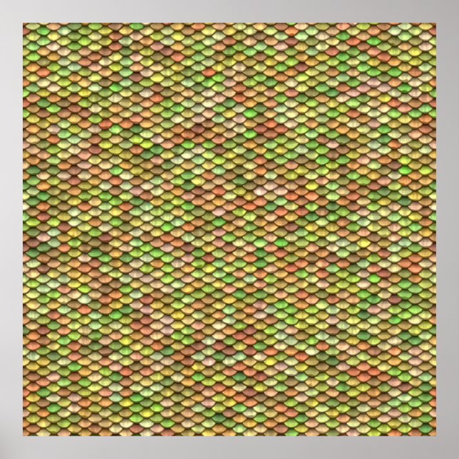 Póster Armor plate upclose - illustration backgroundabstr (Frente)