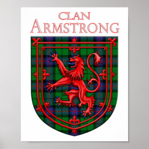 Póster Armstrong Tartan Scottish Plaid Lion Rampant