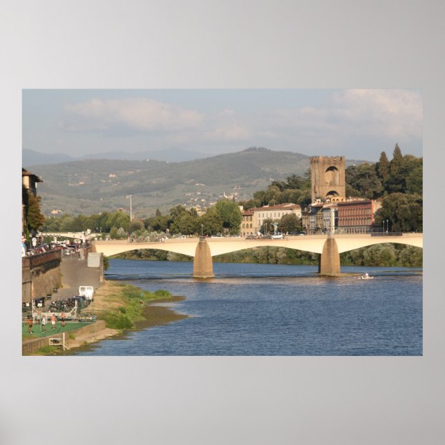 Póster Arno River, Florence, Italy (Frente)