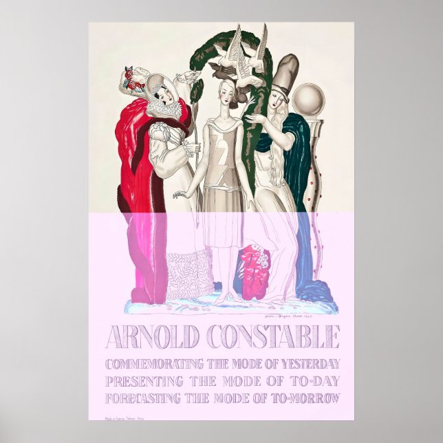 Póster Arnold Constable Fashion Art Nouveau Jean-Dupas (Frente)