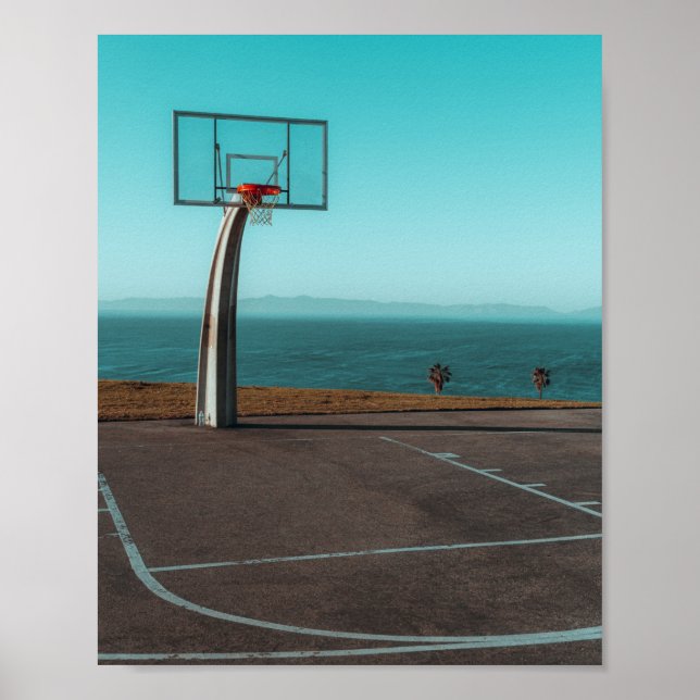 Póster Aro de Baloncesto Hermoso (Frente)