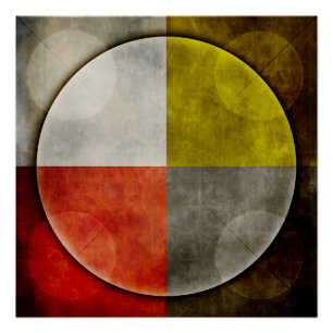 Póster Aro sagrado del nativo americano