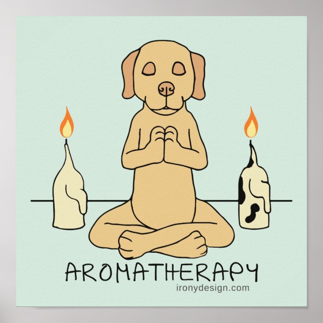 Póster Aromaterapia de perros Meditación Personalizado di (Frente)