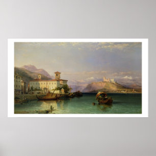 Póster Arona y el Castillo de Angera, Lago Maggiore, 185