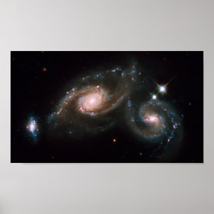 Póster Arp 274 Galaxia Espacio de la NASA