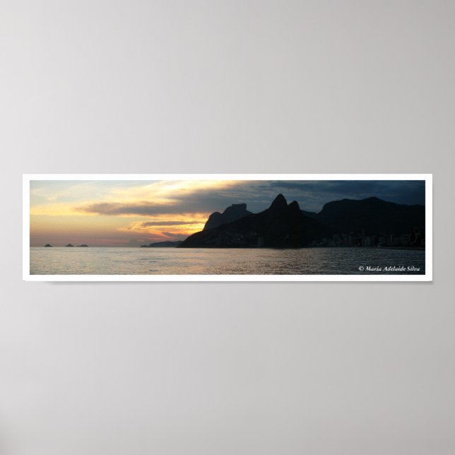 Póster Arpoador Sunset Panorama (Frente)