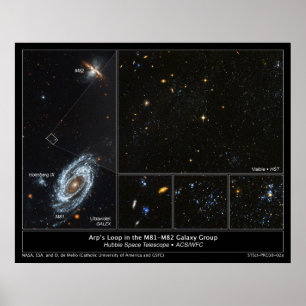 Póster Arp's Loop in M81 - poster del grupo galaxia M82