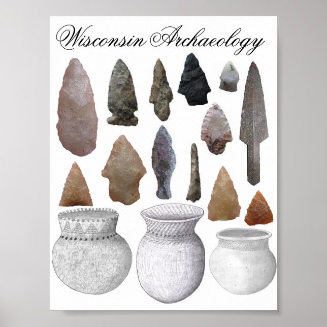 Póster Arqueología de Wisconsin (Frente)