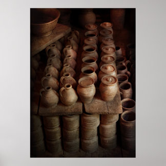 Póster Arqueólogo - Alfarería - La excavación de hoy fue