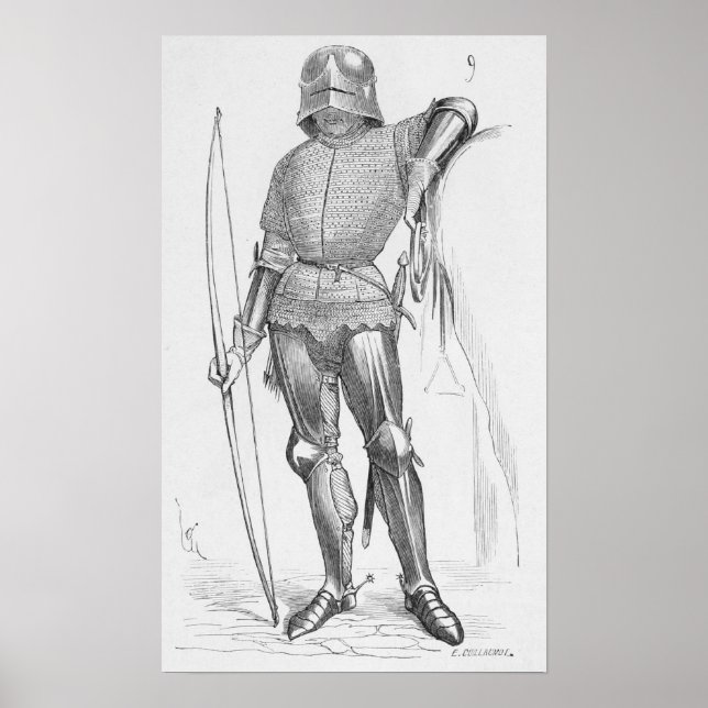 Póster Arquero medieval (Frente)