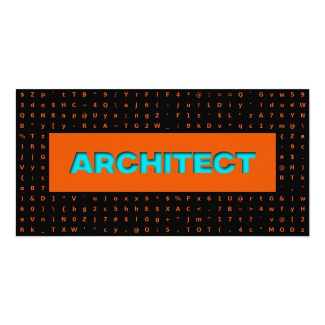 Póster Arquitecto (Anverso)