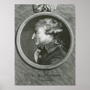 Póster arquitecto Jean Denis Antoine