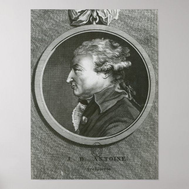 Póster arquitecto Jean Denis Antoine (Frente)