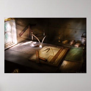 Póster Arquitecto - La tabla de redacción