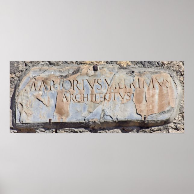 Póster Arquitecto latino (Frente)