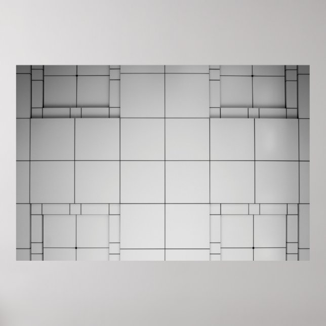 Póster Arquitectura abstracta contemporánea (Frente)