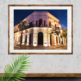 Póster Arquitectura colonial México antiguo