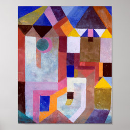 Póster Arquitectura colorida: Paul Klee 1917