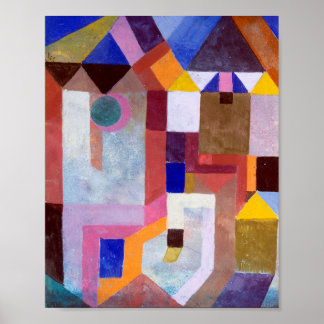Póster Arquitectura colorida: Paul Klee 1917