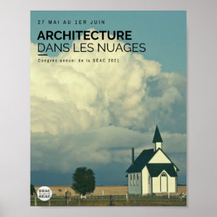Póster Arquitectura dans les nuages
