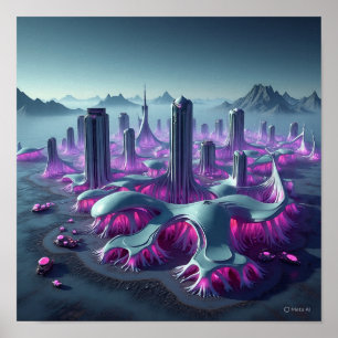Póster Arquitectura de Alien City