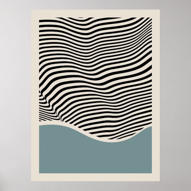 Póster Arquitectura de Bauhaus | Poster azul claro (Frente)