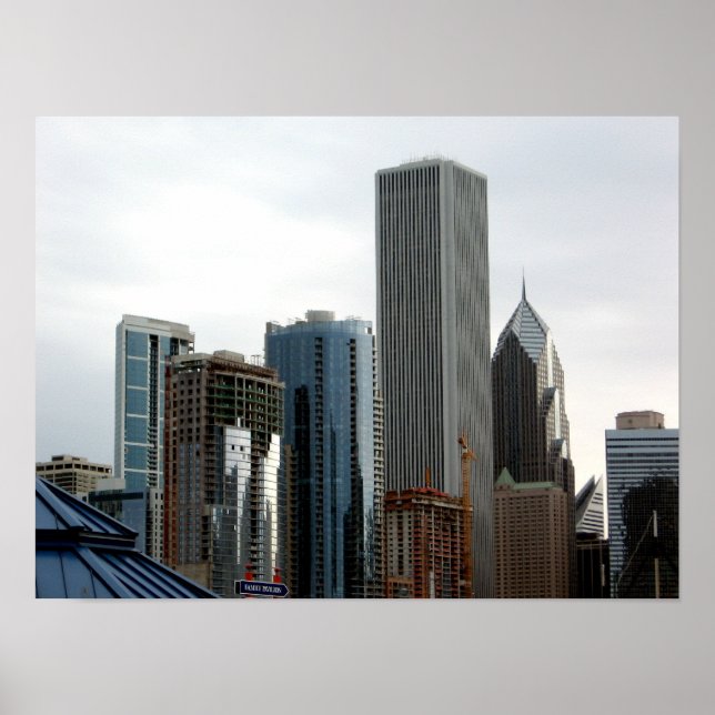 Póster Arquitectura de Chicago (Frente)