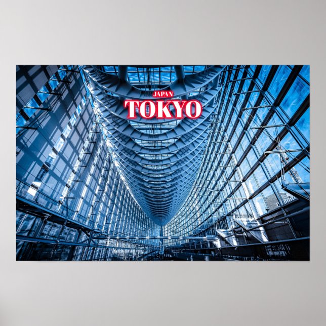 Póster Arquitectura de la ciudad de Tokio - Japón (Frente)