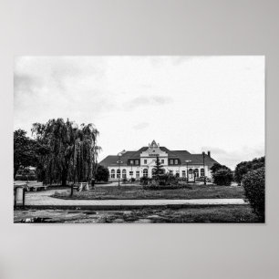 Póster Arquitectura de la estación de tren de Slonim en B