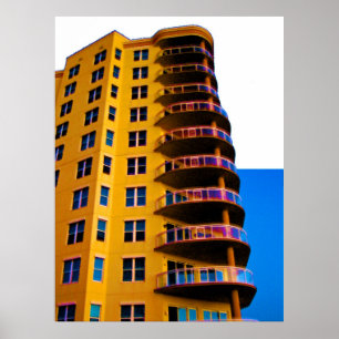 Póster Arquitectura de las unidades Ocean Vistas Corner