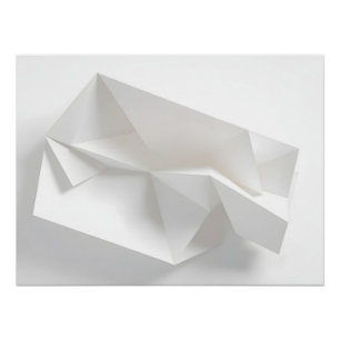 Póster Arquitectura de papel abstracta