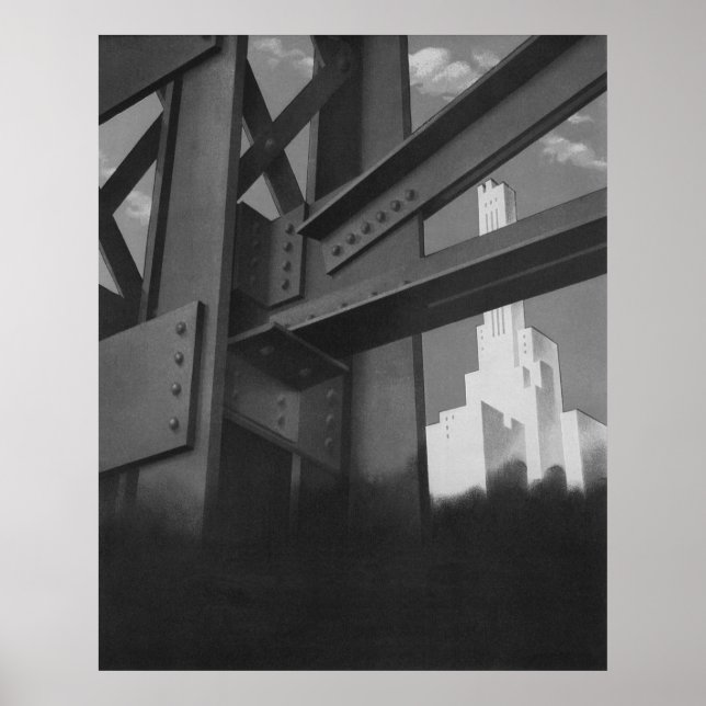 Póster Arquitectura de rascacielos de construcción de ace (Frente)