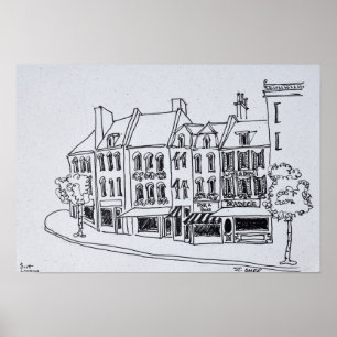 Póster Arquitectura de Saint-Omer, Francia