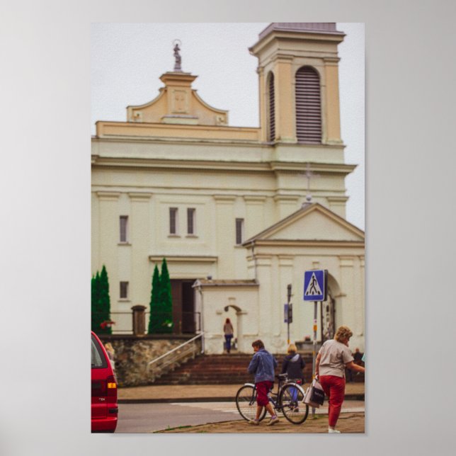 Póster Arquitectura de Vawkavysk Volkovysk Bielorrusia (Frente)