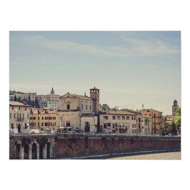 Póster Arquitectura de Verona, Italia (Anverso)