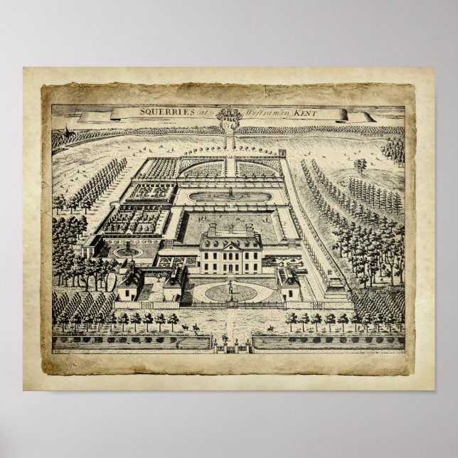 Póster Arquitectura del estado del país inglés Imprimir 1 (Frente)