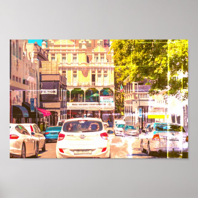 Póster Arquitectura del paisaje urbano de Ciudad del Cabo (Frente)