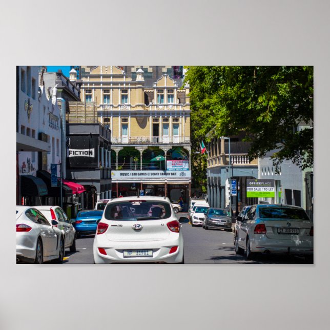 Póster Arquitectura del paisaje urbano de Ciudad del Cabo (Frente)