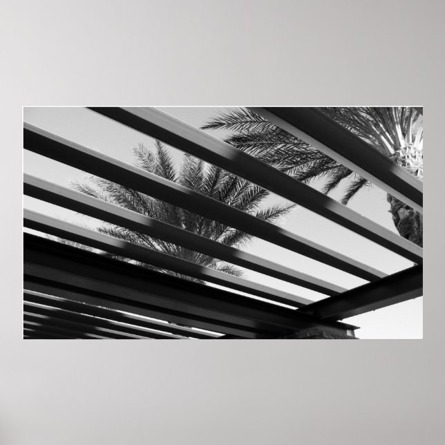 Póster arquitectura en blanco y negro (Frente)