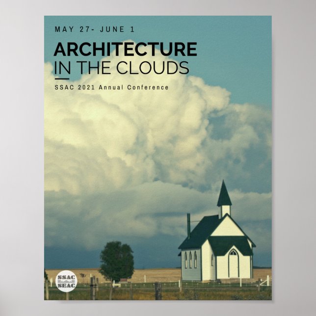 Póster Arquitectura en las nubes (Frente)